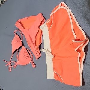 OP bikini and shorts
